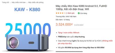 BÁN MÁY CHIẾU KAW k880. Mua bán Đồ dùng văn phòng tại Quận Bình Tân Tp Hồ Chí Minh được đăng bởi nguyễn Huy