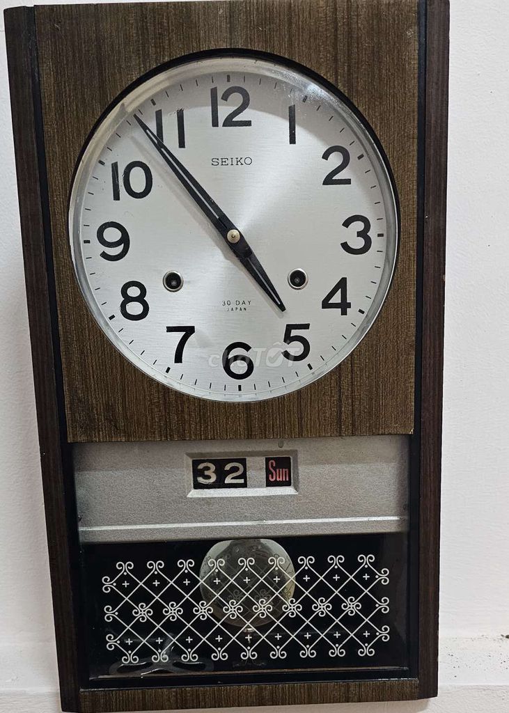 Đồng hồ treo tường Seiko 30 Day Nâu. Mua bán Nội thất, đồ gia dụng khác tại Quận Hoàn Kiếm Hà Nội được đăng bởi Hải Anh hình 1