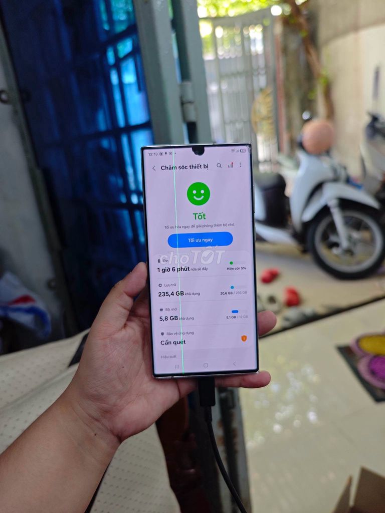 Samsung S22 Ultra 256GB Trắng Màn sọc mực. Mua bán Điện thoại tại Quận 1 Tp Hồ Chí Minh được đăng bởi Hội Đồ Điện Tử hình 1