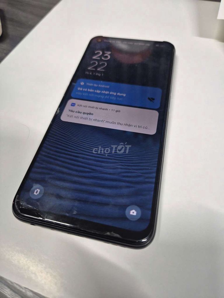 Oppo A76 6GB 128GB Đen Màn nứt nhẹ. Mua bán Điện thoại tại Thành phố Long Xuyên An Giang được đăng bởi Đinh Giàu hình 1