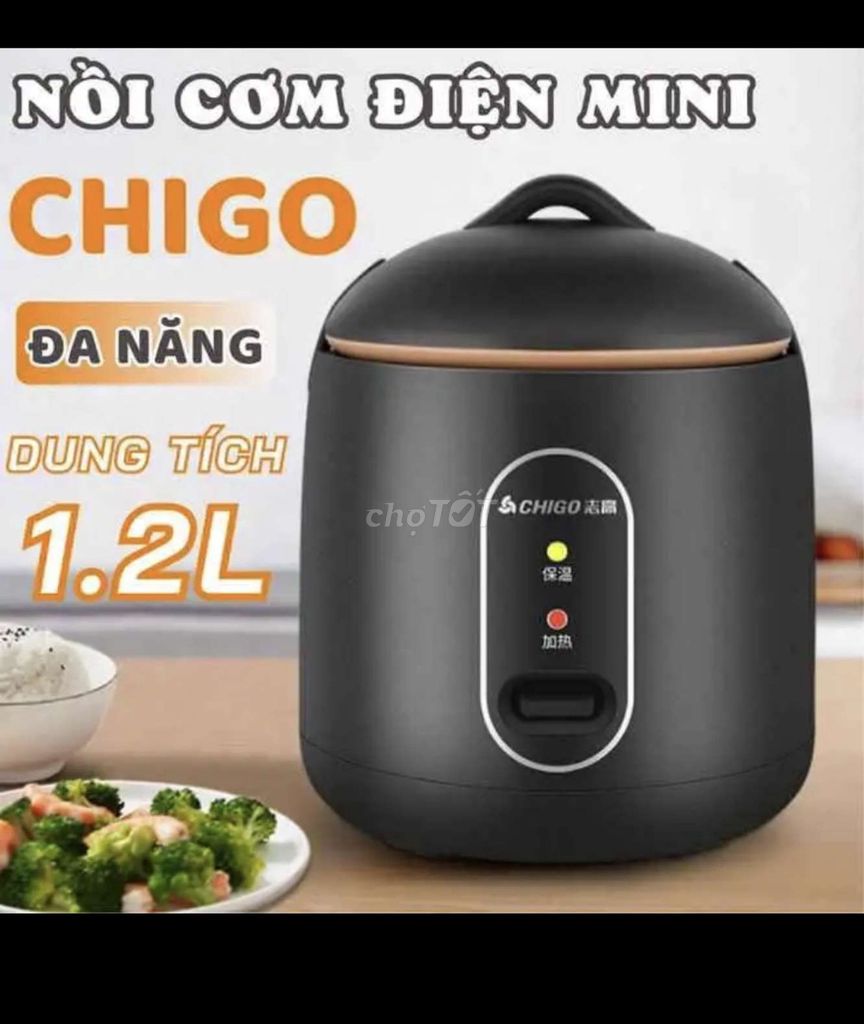 Nồi cơm điện mini CHIGO 1.2L Đen Hàn Quốc. . Mua bán Bếp, lò, đồ điện nhà bếp tại Quận 12 Tp Hồ Chí Minh được đăng bởi Hồ Đăng  hình 1