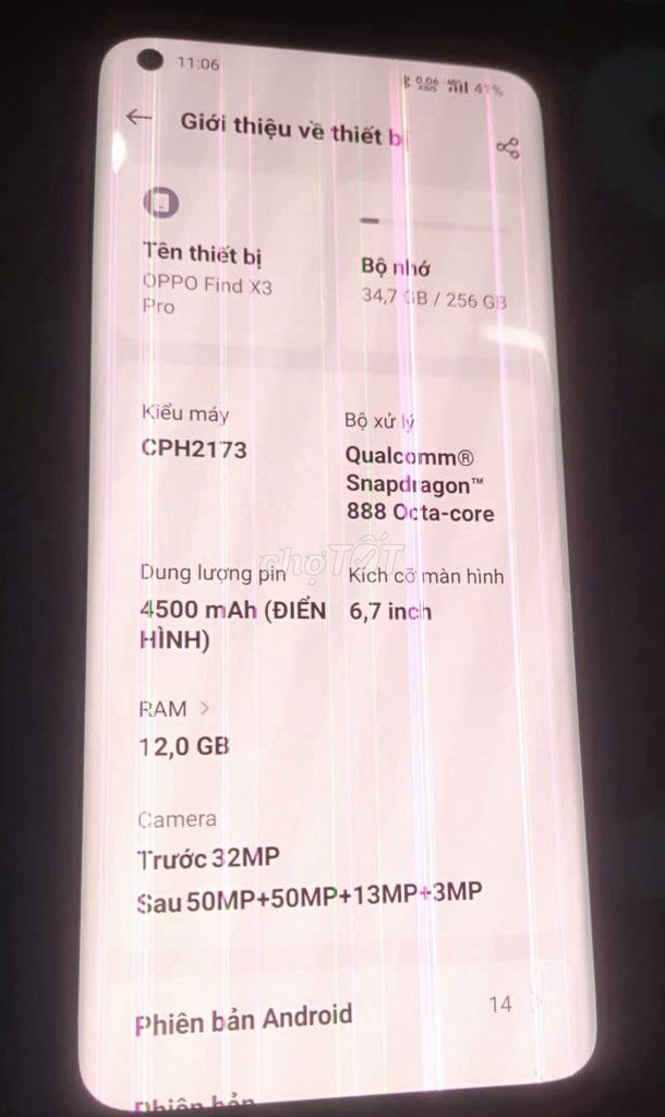 OPPO Find X3 Pro 256GB (kèm hộp + ốp). Mua bán Điện thoại tại Huyện Bình Chánh Tp Hồ Chí Minh được đăng bởi Tuấn Thủy Tinh hình 1