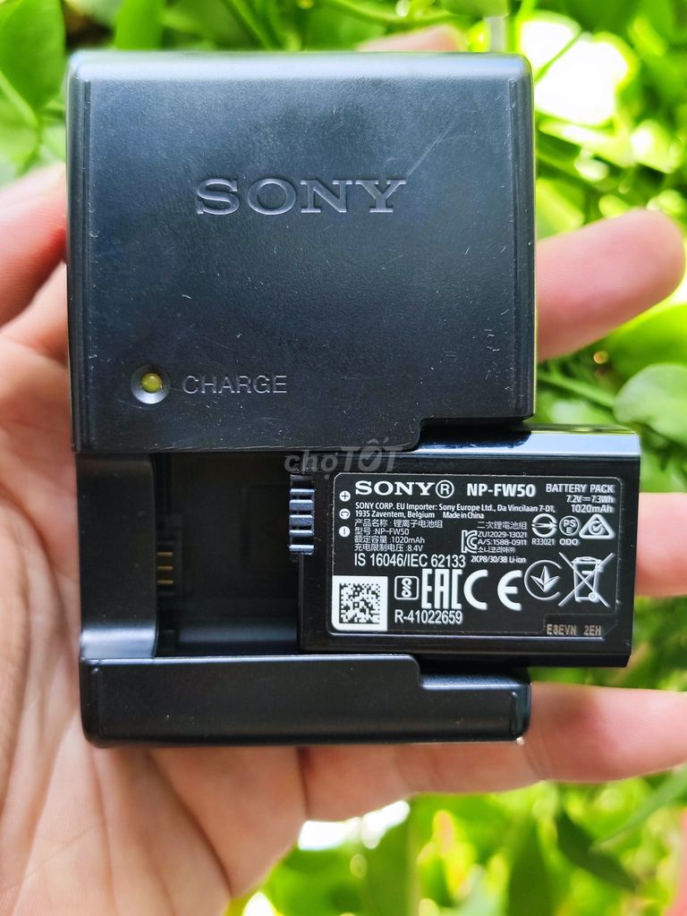 Pin máy ảnh Sony FW50 Zin và sạc FW50 zin