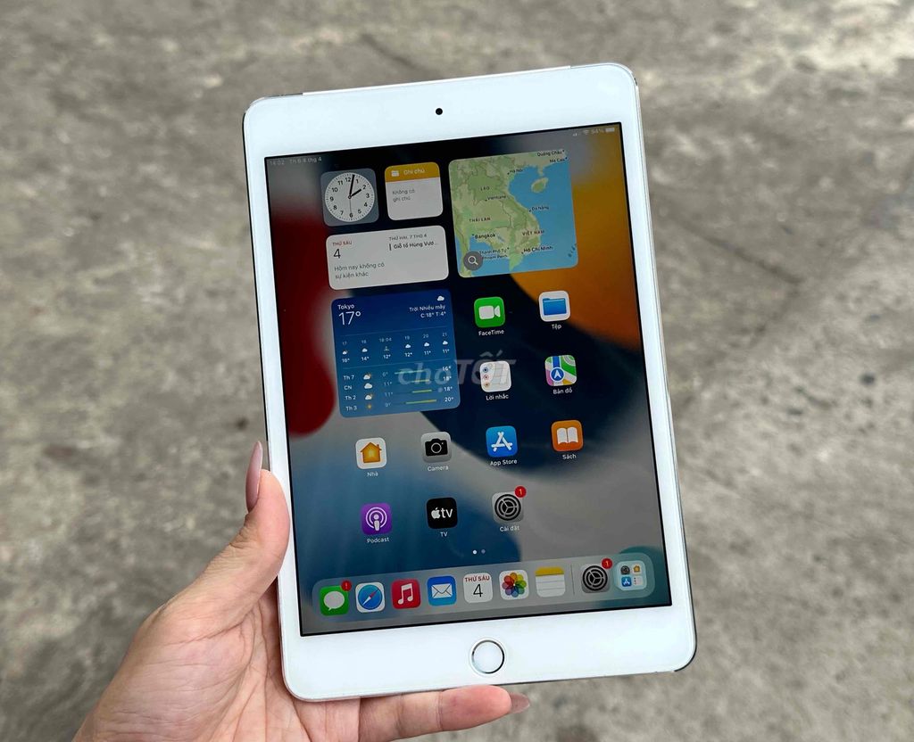 iPad Mini4 Silver 128Gb 4G LTE Zin All. Mua bán Máy tính bảng tại Quận 5 Tp Hồ Chí Minh được đăng bởi Ánh Nguyệt hình 6
