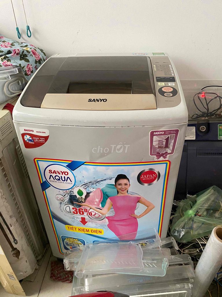 máy giặt sanyo 7kg còn tốt giặt vắt êm bán bh6t