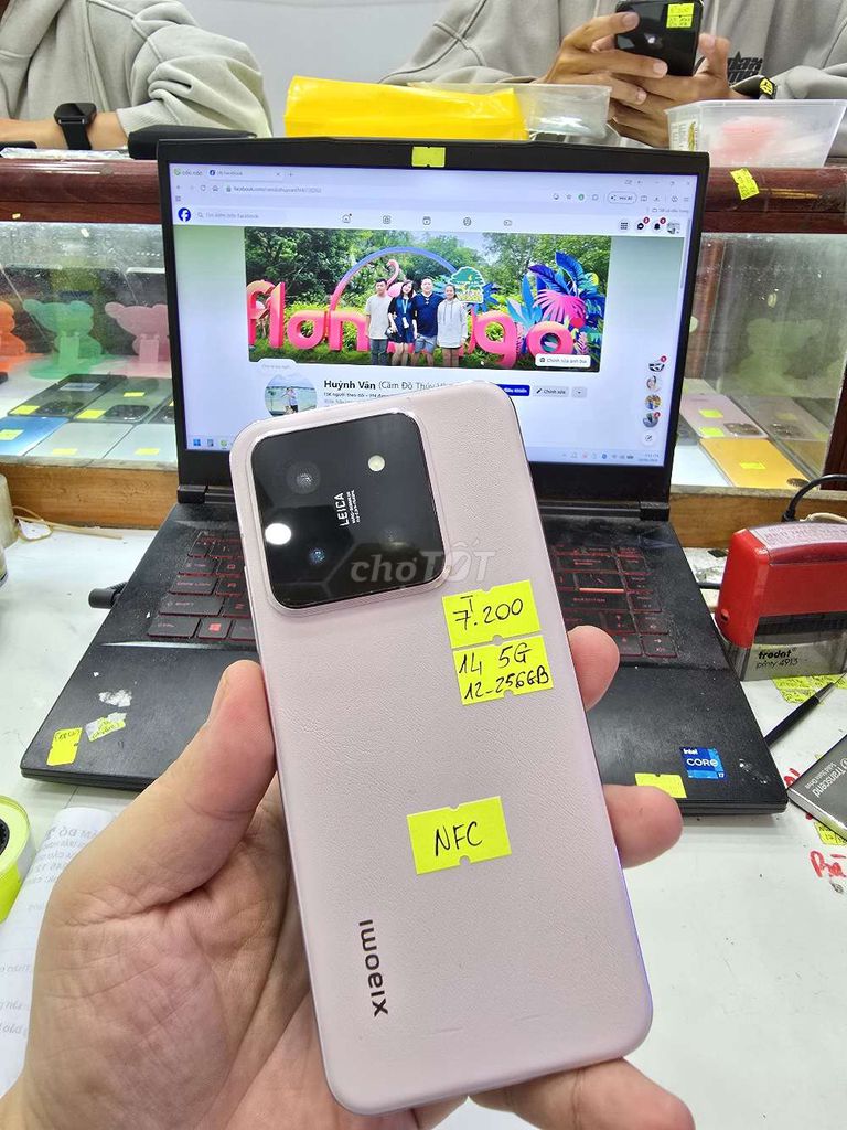 Xiaomi 14 5G 256GB Hồng Đã dùng. Mua bán Điện thoại tại Thành phố Long Xuyên An Giang được đăng bởi Facebook Cầm Đồ Thúy Vân hình 1