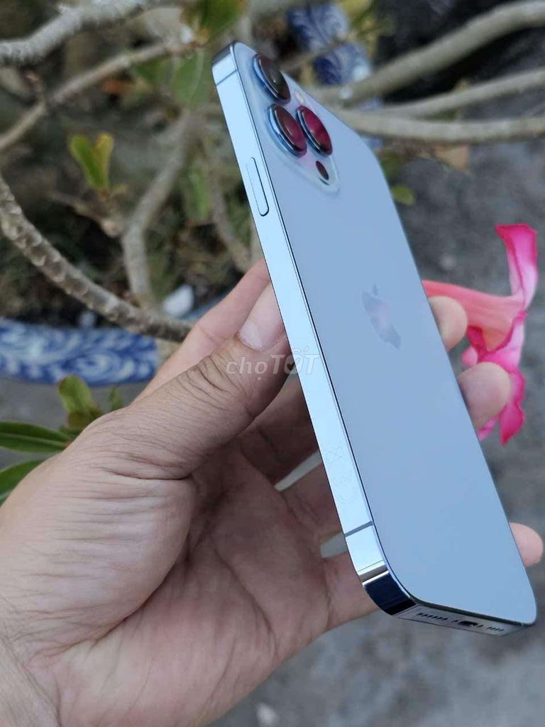 Iphone 13 Pro max quốc tế 128g xanh dương zin đẹp.