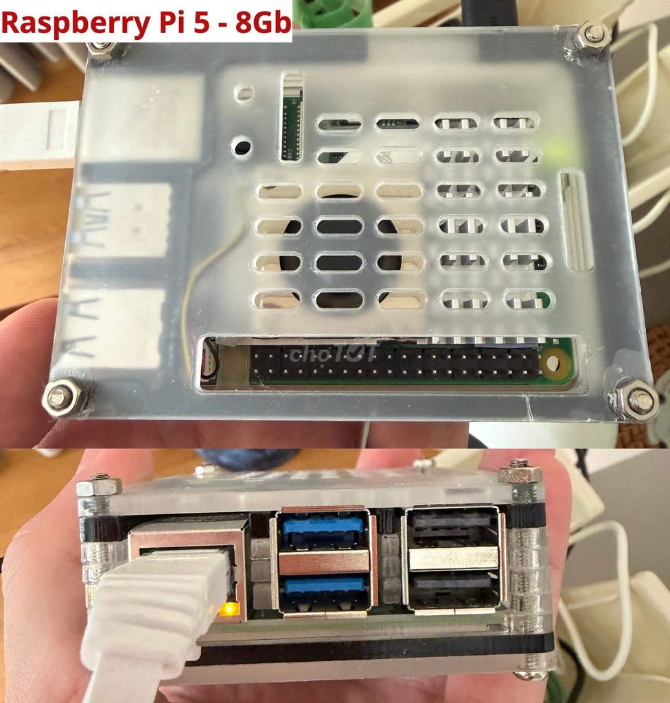 Raspberry Pi 5 8GB kèm vỏ, tản nhiệt. Mua bán Linh kiện (RAM, Card...) tại Quận Sơn Trà Đà Nẵng được đăng bởi Eka hình 1