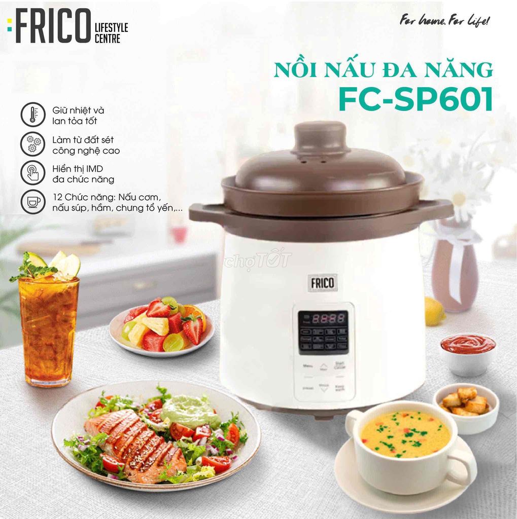 Nội nấu chậm Frico mới 99%