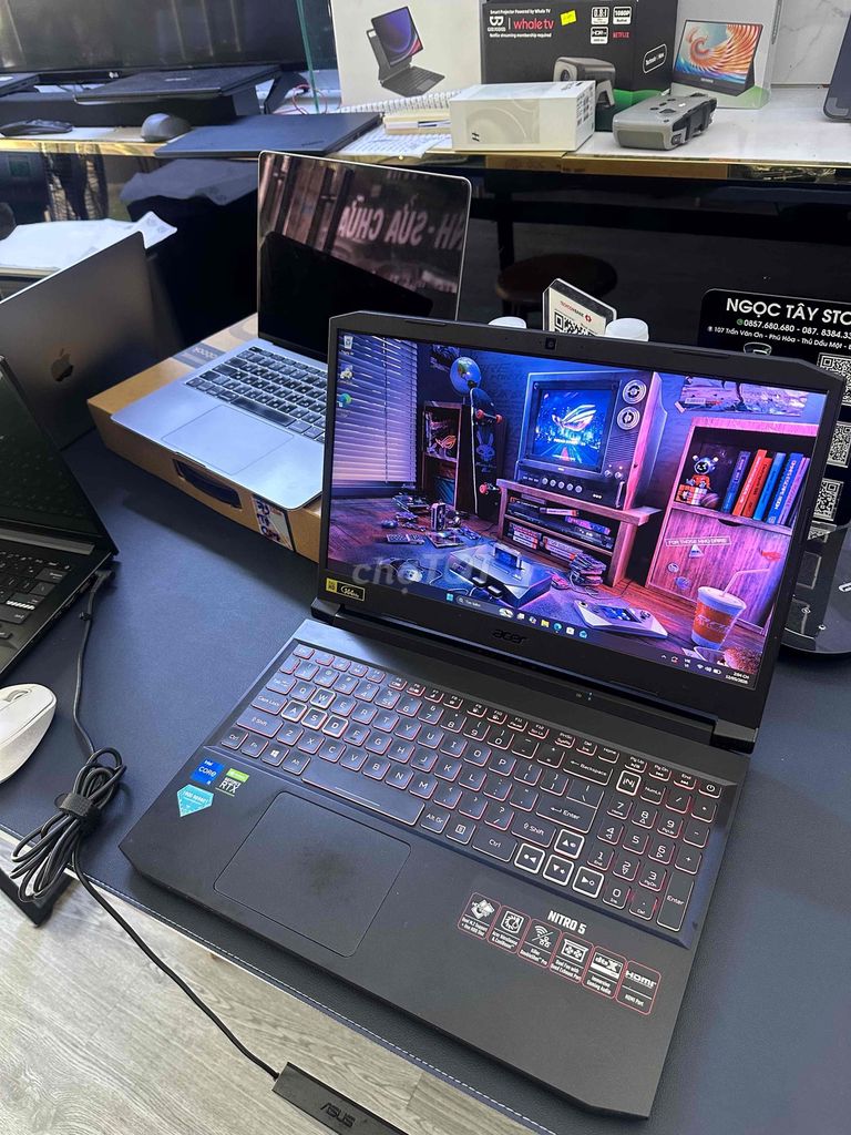 lap game , đồ họaAcer nitro5 3050 4gb i5-11/8/512. Mua bán Laptop tại Thành phố Thủ Dầu Một Bình Dương được đăng bởi Ngọc Tây Tech hình 1
