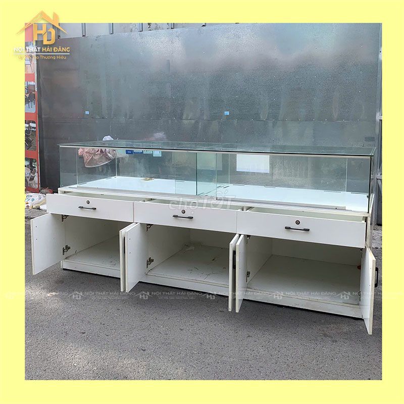 Tủ Trưng Bày Gỗ MDF 2m4 Đã Dùng Mới 90%. Mua bán Tủ, kệ gia đình tại Quận Tân Phú Tp Hồ Chí Minh được đăng bởi Công Ty TNHH TM DV INKPRO hình 1