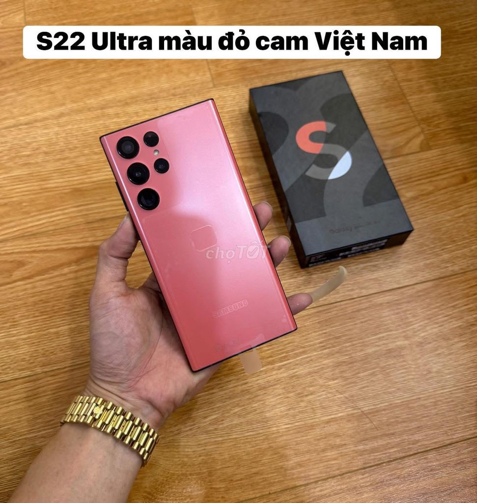 S22 Ultra 128GB Đỏ cam New Seal. Mua bán Điện thoại tại Quận Thanh Xuân Hà Nội được đăng bởi Vinh Râu Samsung hình 1