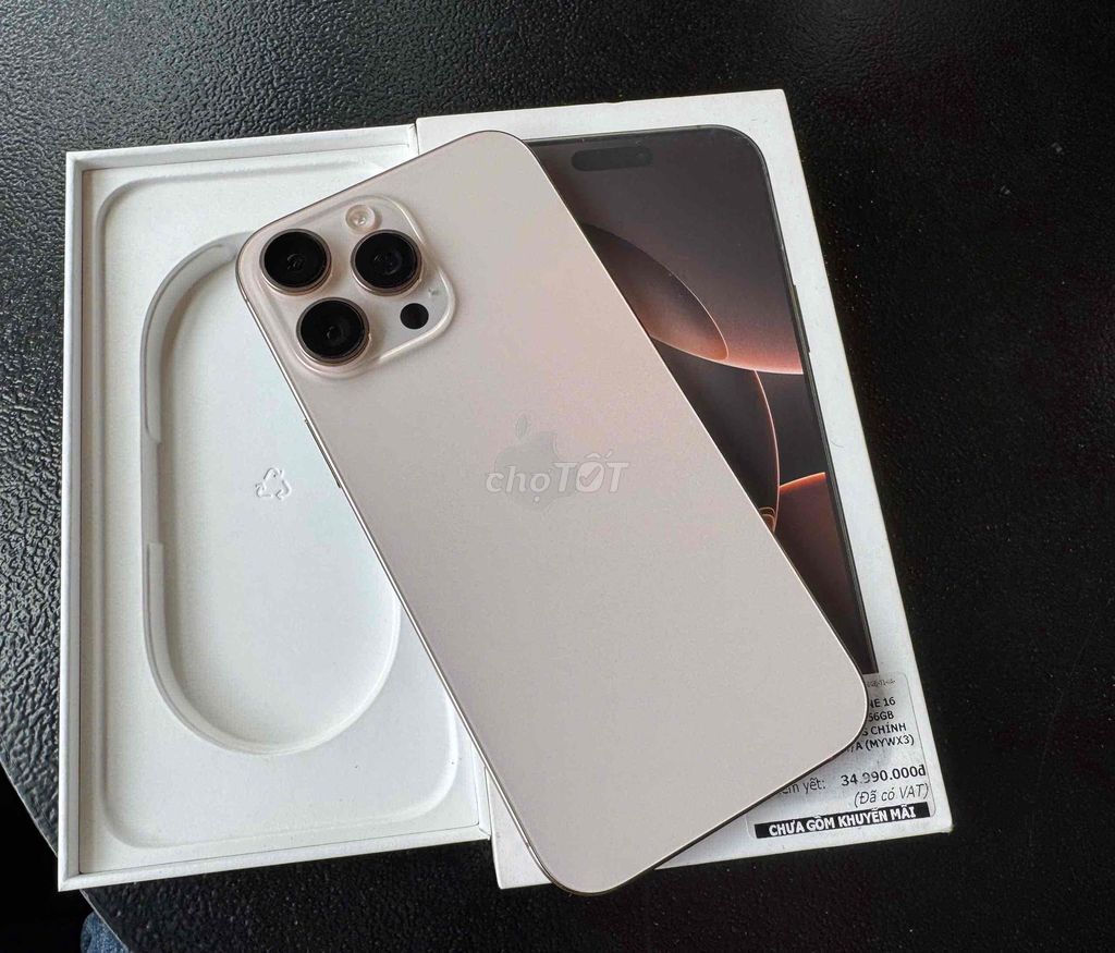 iphone 16prm gold fulbox VN/A zin áp 256gb pin 92%. Mua bán Điện thoại tại Quận 3 Tp Hồ Chí Minh được đăng bởi Kim Thanh  hình 1