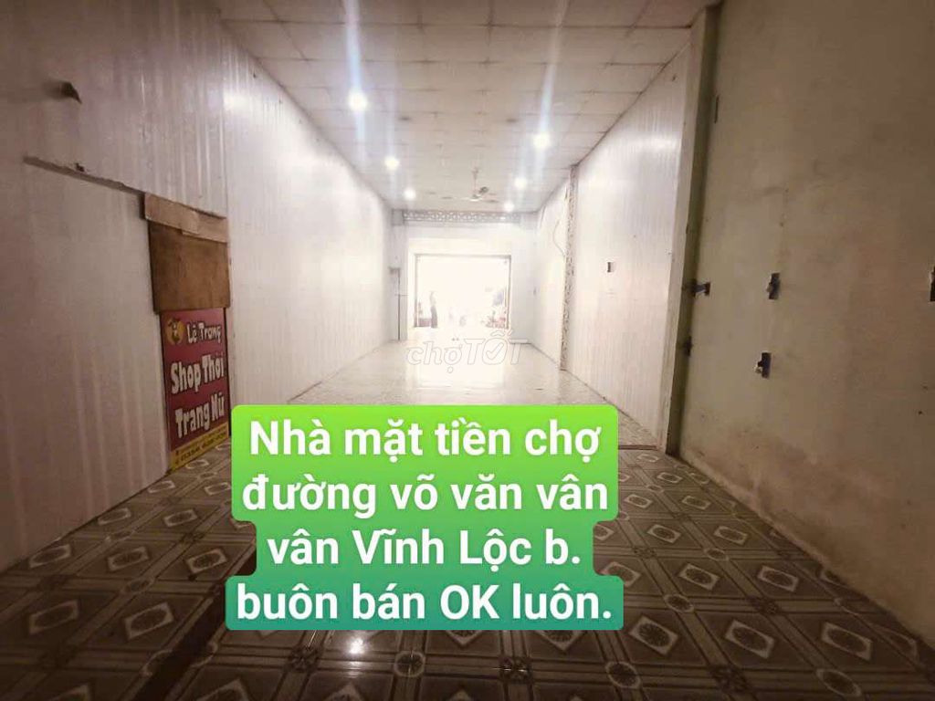 Nhà mặt tiền chợ 4×25 Đường võ văn vân vân Vĩnh Lộc b bình chánh tphcm