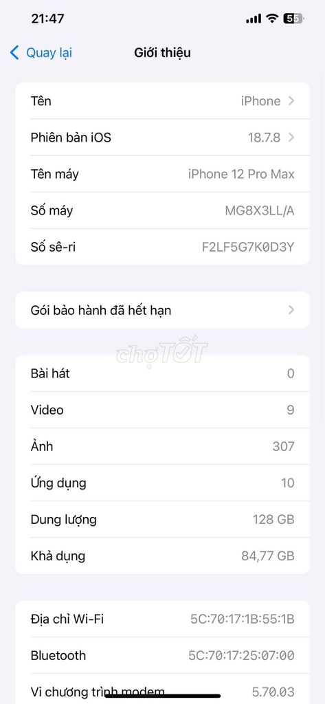 Apple iPhone 12 Pro Max 128GB. Mua bán Điện thoại tại Quận Tây Hồ Hà Nội được đăng bởi Mai Xuân Thi hình 1