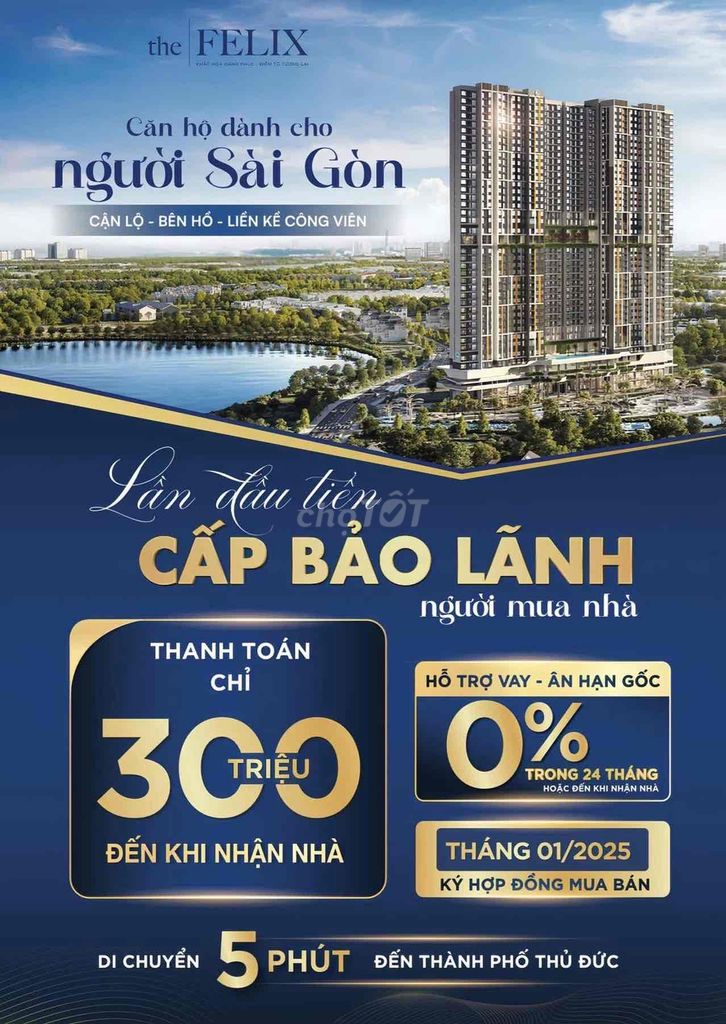 Chỉ 300triệu nhận căn hộ The Felix tặng voucher lên tới 100Triệu