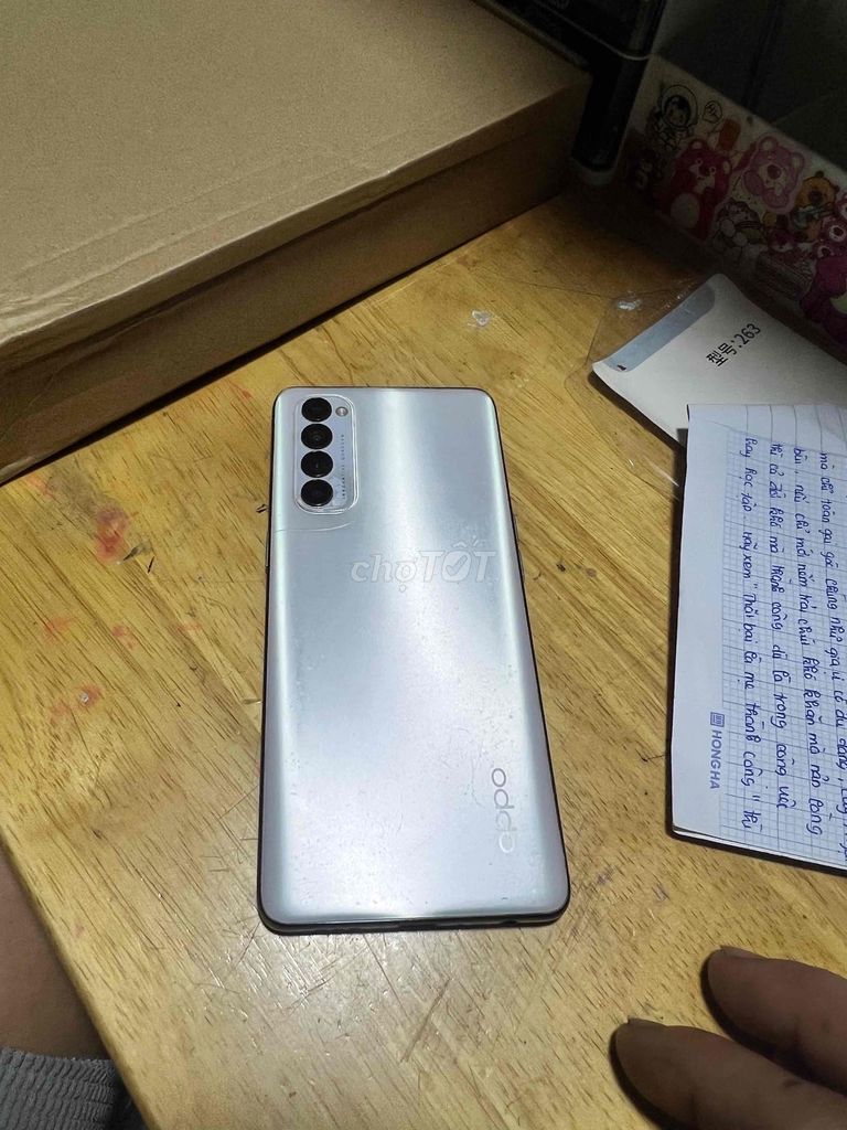 Oppo Reno 4 Pro Bạc Hỏng màn hình. Mua bán Điện thoại tại Thị xã Tân Uyên Bình Dương được đăng bởi đồ củ hình 1