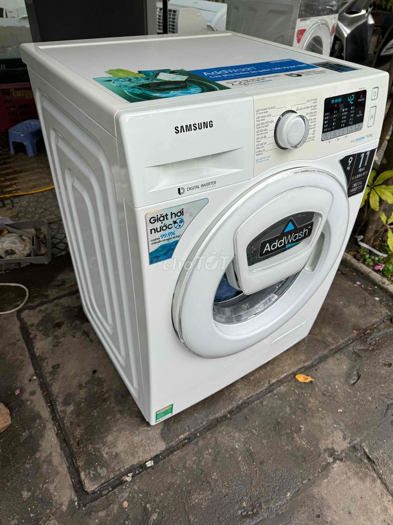 thanh lý máy giặt cửa trước samsung inveter 9.0kg