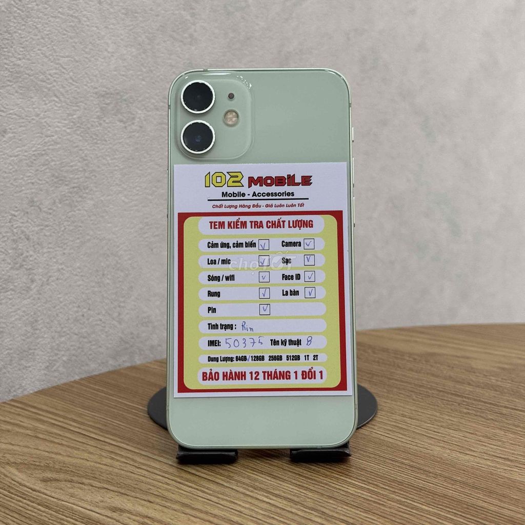 iPhone 12 Mini 64GB Xanh lá máy đẹp keng chuẩn zin. Mua bán Điện thoại tại Thành phố Buôn Ma Thuột Đắk Lắk được đăng bởi Nguyễn Hoàng hình 1