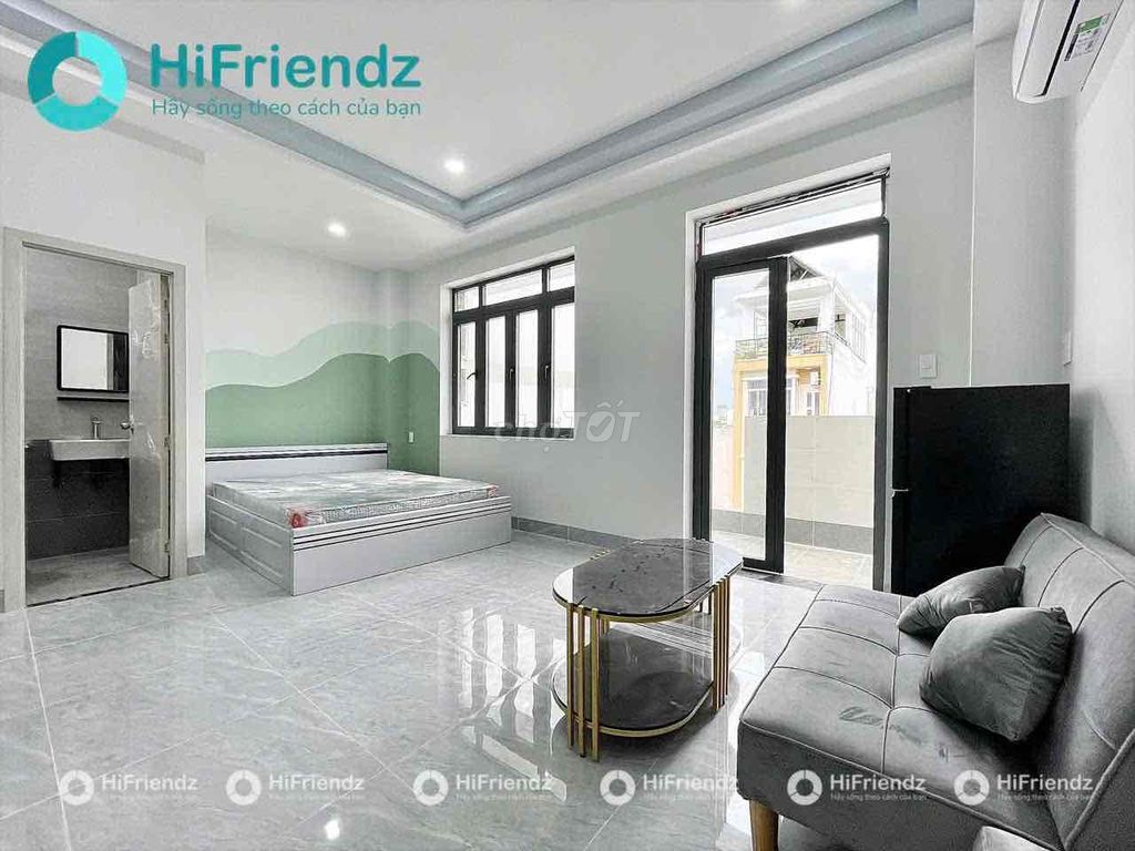 CHO THUÊ PHÒNG TRỌ BAN CÔNG, MỚI 100%, FULL NỘI THẤT, TT BÌNH THẠNH