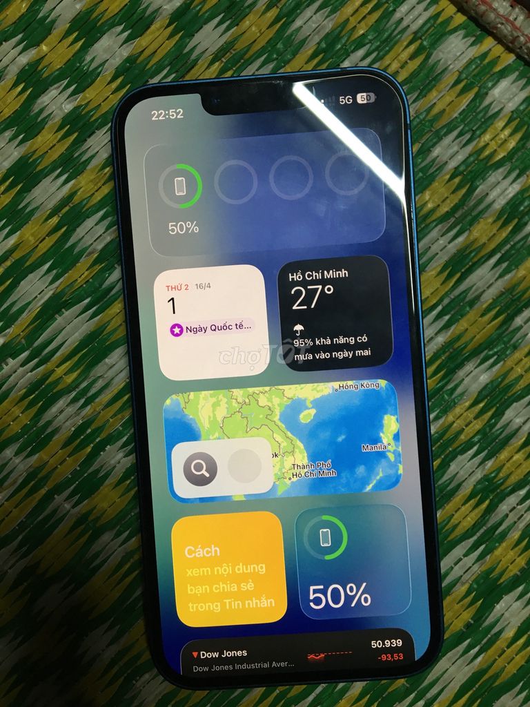 iPhone 13 128GB Xanh 99%. Mua bán Điện thoại tại Huyện Thuỷ Nguyên Hải Phòng được đăng bởi Ngọc Tú hình 1
