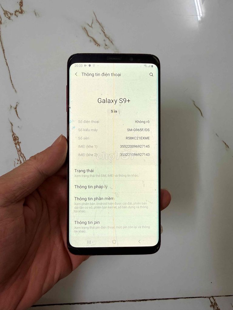 Bán Samsung S9plus bản việt 2 sim zin hỏng màn. Mua bán Điện thoại tại Quận Hà Đông Hà Nội được đăng bởi Mạnh Mobile hình 1