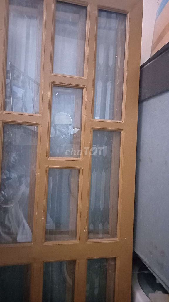 Cửa Gỗ Kính Nâu 4 cánh. Mua bán Nội thất, đồ gia dụng khác tại Huyện Nhà Bè Tp Hồ Chí Minh được đăng bởi nguyên văn năm  hình 1