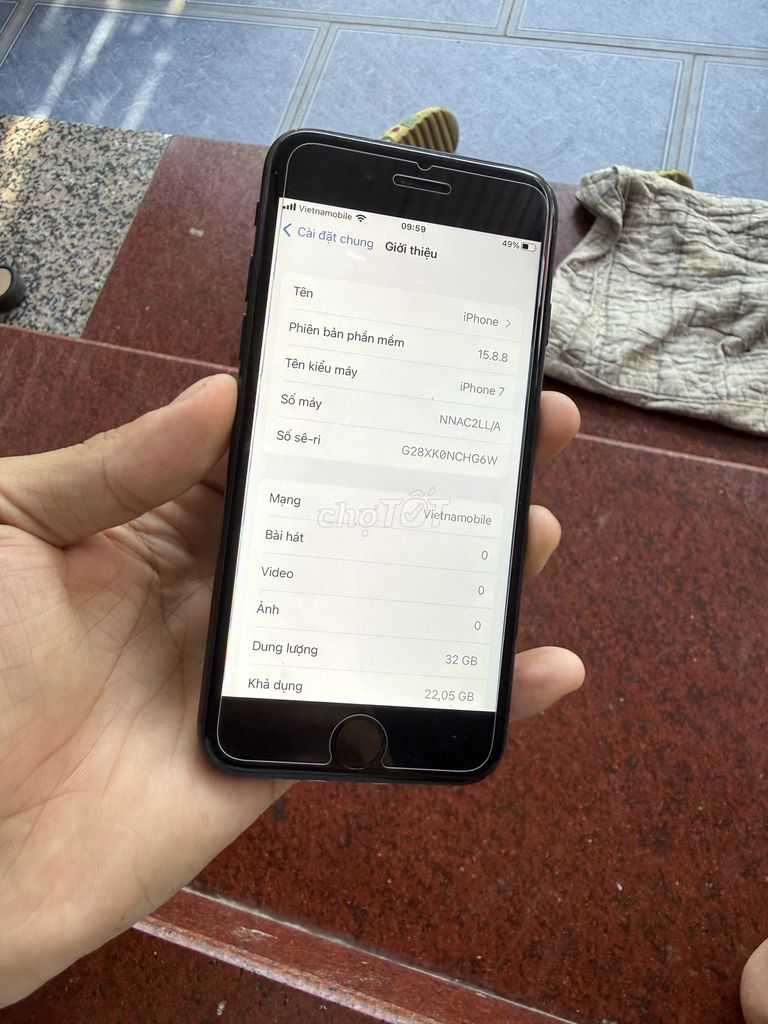iPhone iPhone 7 32GB Đen Đã sử dụng. Mua bán Điện thoại tại Huyện Sóc Sơn Hà Nội được đăng bởi tuan tuan hình 1