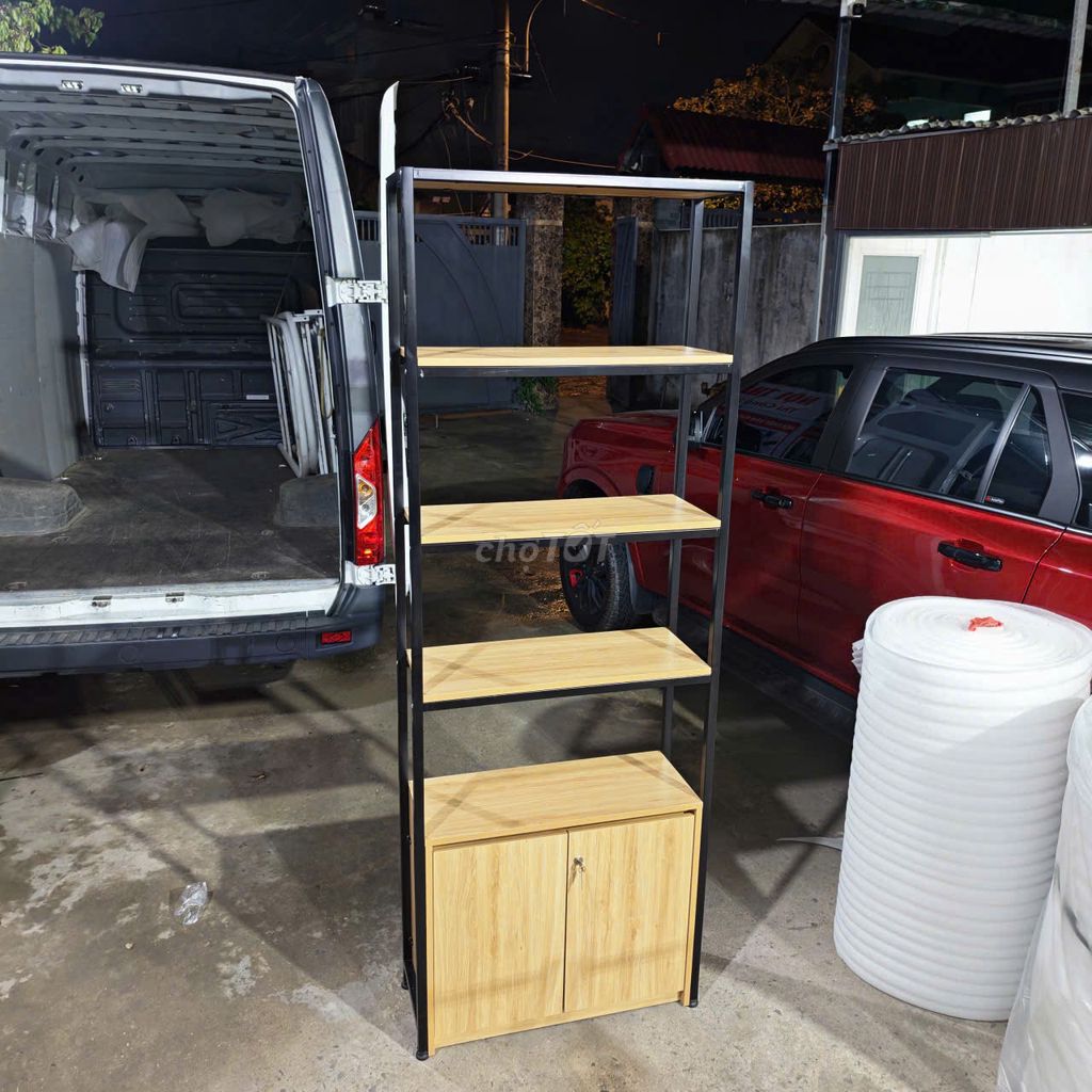 Kệ sách Gỗ Kim loại 2m4x80cm Mới,kệ tài liệu đẹp. Mua bán Tủ, kệ gia đình tại Quận 12 Tp Hồ Chí Minh được đăng bởi Nội Thất Giá Sĩ Phú Nhàn hình 1