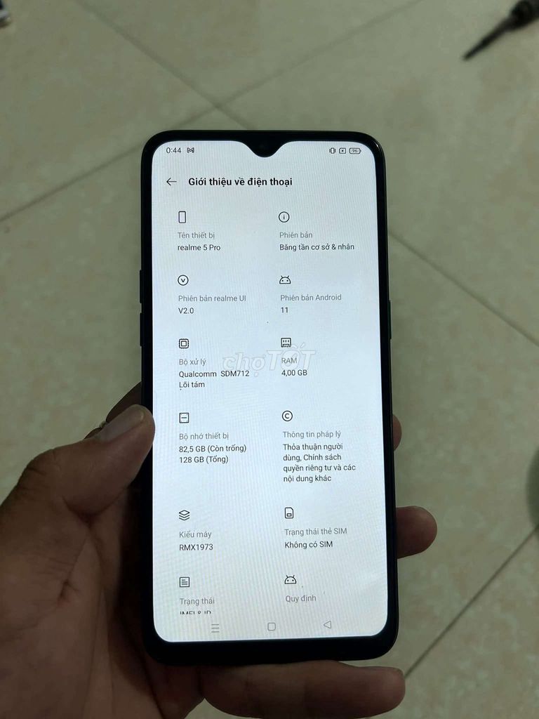 Realme 5 Pro 128GB Xanh. Mua bán Điện thoại tại Quận Đống Đa Hà Nội được đăng bởi Hữu Duyên hình 1