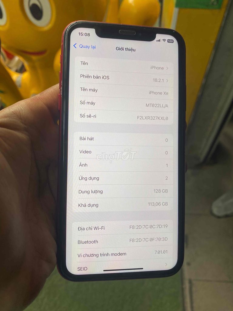 Iphone XR 128Gb Quốc tế