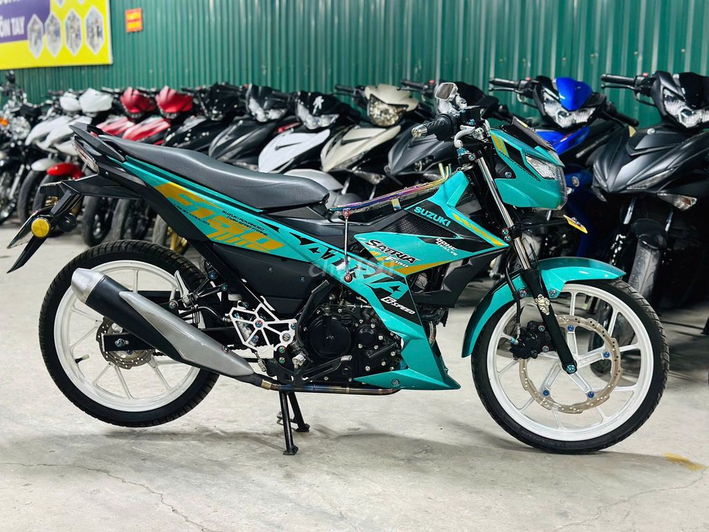 XE MÁYTHANH TÙNG_SATRIA 150 XANH 2023 SIÊU. Mua bán Xe máy tại Quận Nam Từ Liêm Hà Nội được đăng bởi THANH TÙNG hình 3