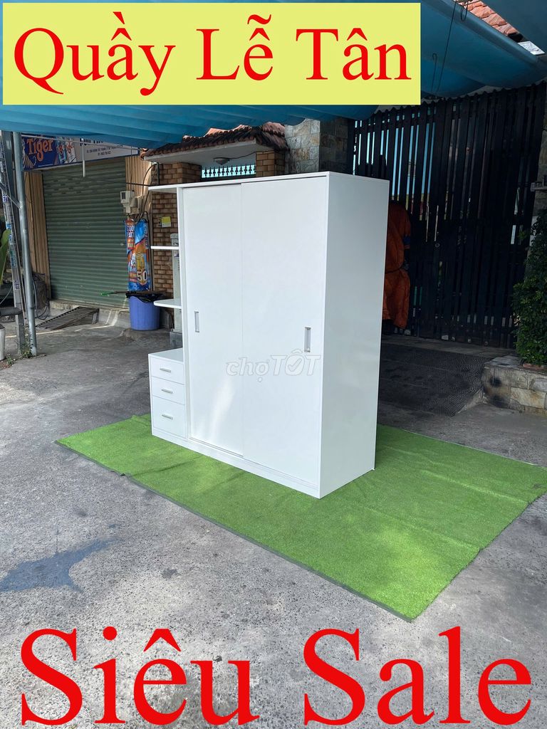 TỦ QUẦN ÁO= TỦ QUẦN ÁO= TỦ QUẦN ÁO CỬA LÙA 1M6=10. Mua bán Tủ, kệ gia đình tại Quận 11 Tp Hồ Chí Minh được đăng bởi Hàng Thanh Lý 268 hình 1