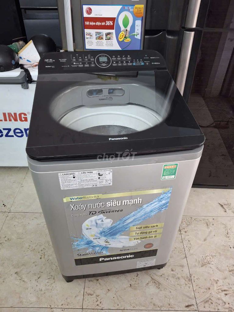 Máy giặt 12.5kg Panasonic inverter mới 90%