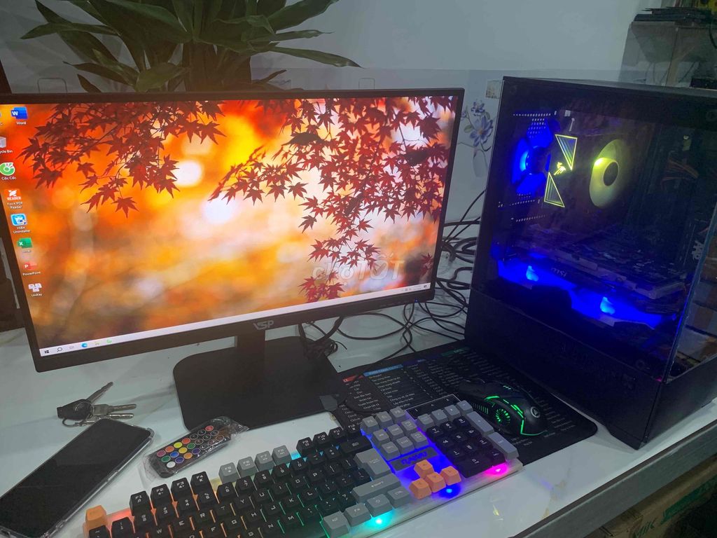 bộ máy tính i5 9400F 16GB/256GB 24 inch 120Hz. Mua bán Máy tính để bàn tại Huyện Duyên Hải Trà Vinh được đăng bởi Máy Tính Đăng Khôi  hình 1