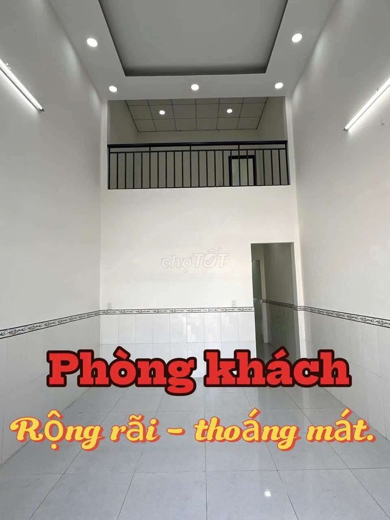 Nhà SHR 4m x 26m. Đúc lửng mới 4PN Hẻm xe hơi Hiệp Thành 26