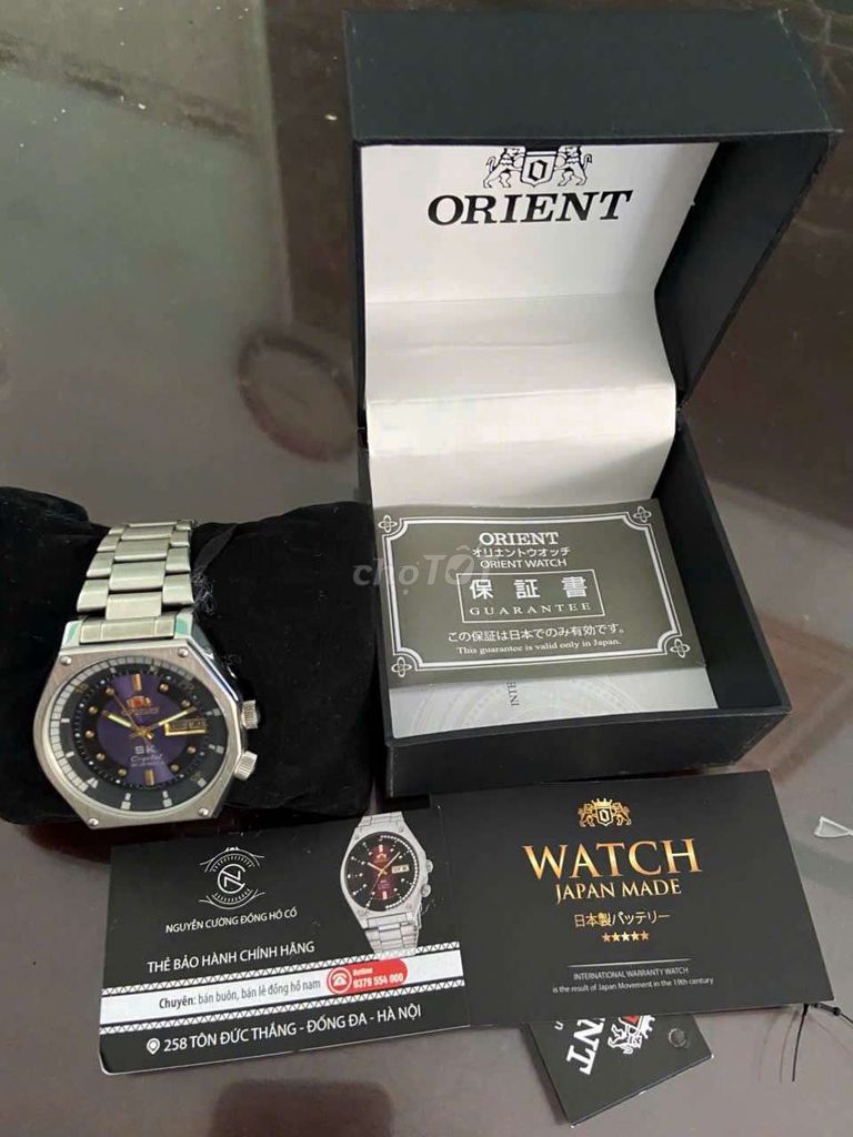 Đồng hồ Orient Nam Kim loại Bạc Xanh cũ. Mua bán Đồng hồ tại Thành phố Bà Rịa Bà Rịa - Vũng Tàu được đăng bởi Hiệp Minh hình 1