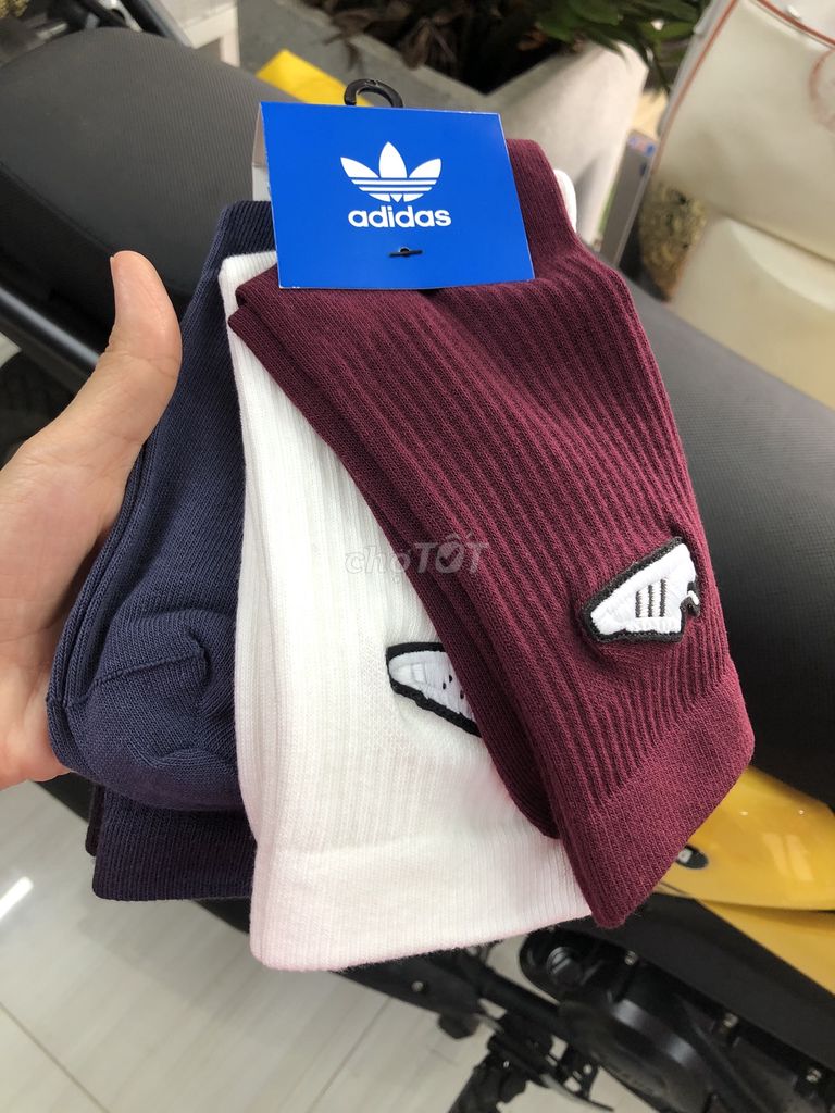 Bộ Vớ Adidas Crew Socks Chính Hãng Hàng Mới