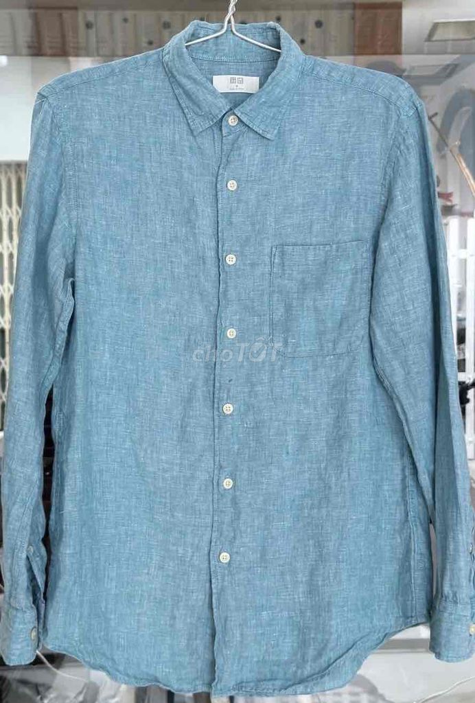 Áo sơ mi Uniqlo Nam Vải lanh Xanh S. Mua bán Quần áo tại Quận 8 Tp Hồ Chí Minh được đăng bởi Thư hình 1