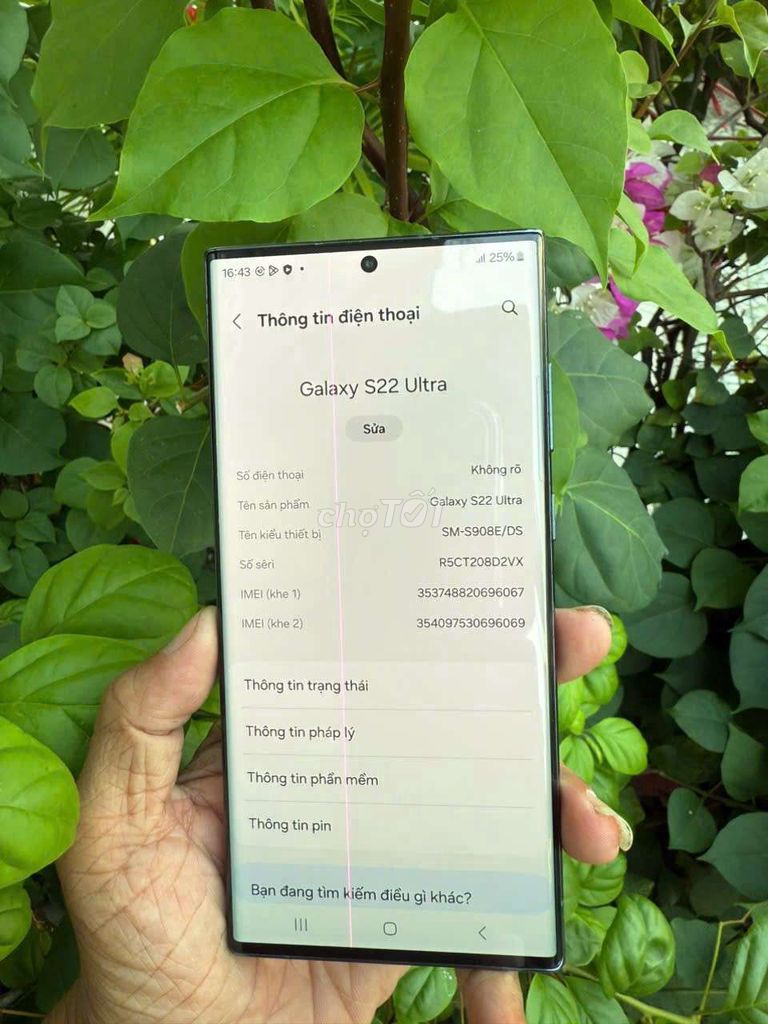 Galaxy S22 Ultra 128GB zin đẹp 99%. Mua bán Điện thoại tại Quận 8 Tp Hồ Chí Minh được đăng bởi Thiên Hòa mobile  hình 1