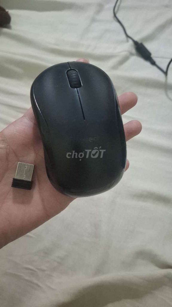 Chuột Logitech không dây Đen nhỏ gọn. Mua bán Phụ kiện (Màn hình, Chuột...) tại Huyện Gò Dầu Tây Ninh được đăng bởi Quoc Huy hình 1