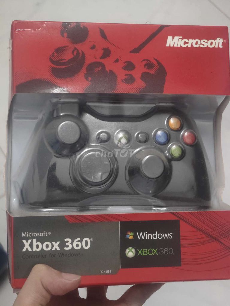 Tay cầm chơi game Microsoft Xbox 360 USB Đen Mới. Mua bán Thiết bị chơi game tại Quận Cái Răng Cần Thơ được đăng bởi Đạt hình 1