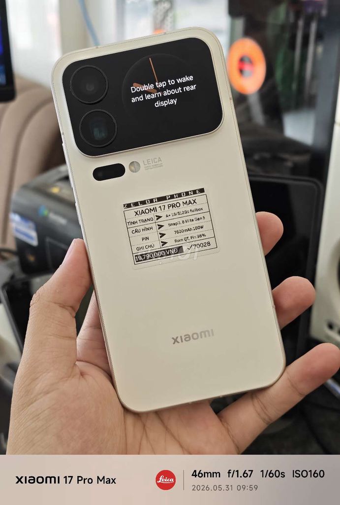 Xiaomi 17 Pro Max 16/512 Trắng,Tím Rom QT Fullbox. Mua bán Điện thoại tại Quận Ninh Kiều Cần Thơ được đăng bởi Zelda Phone hình 1