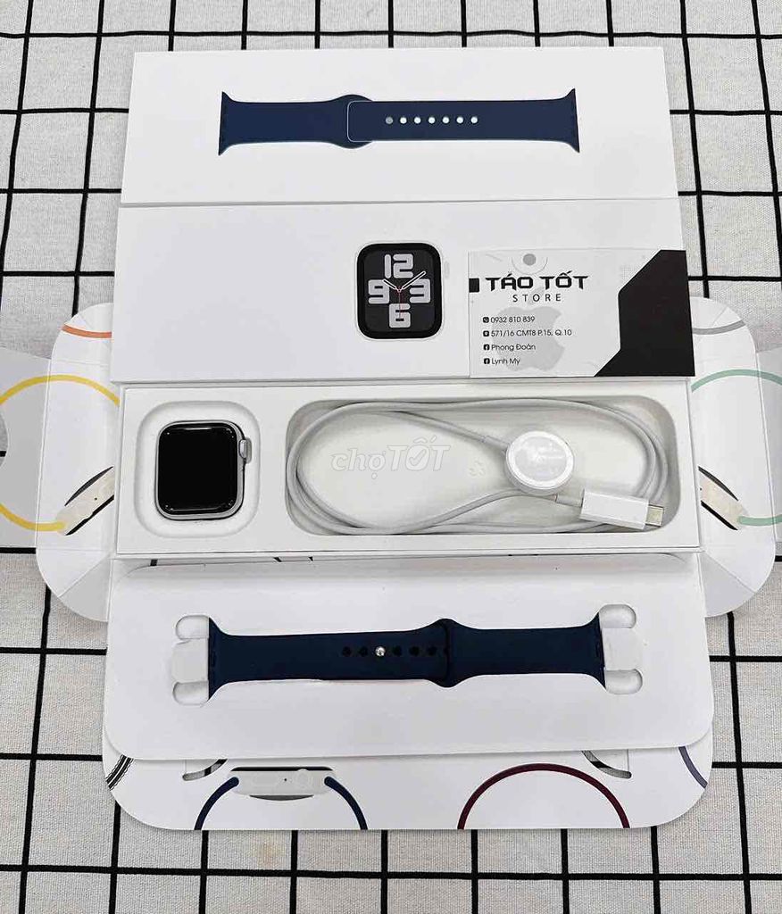 Apple wacth Se2 2024 nhôm silver bạc Fulbox p100%