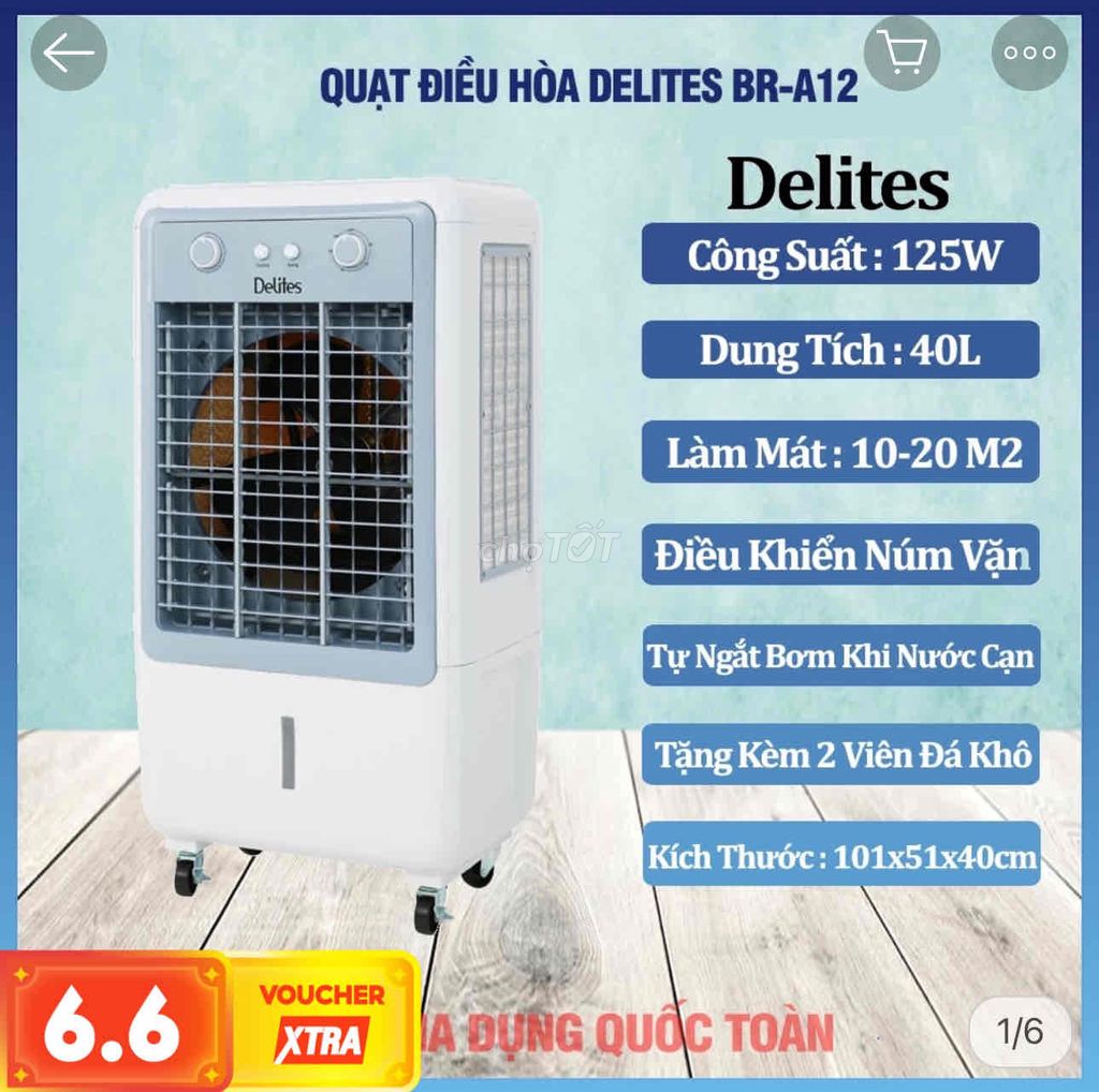 Quạt điều hòa Delites BR-A12. Mua bán Quạt tại Quận Bình Thạnh Tp Hồ Chí Minh được đăng bởi Thương hình 1