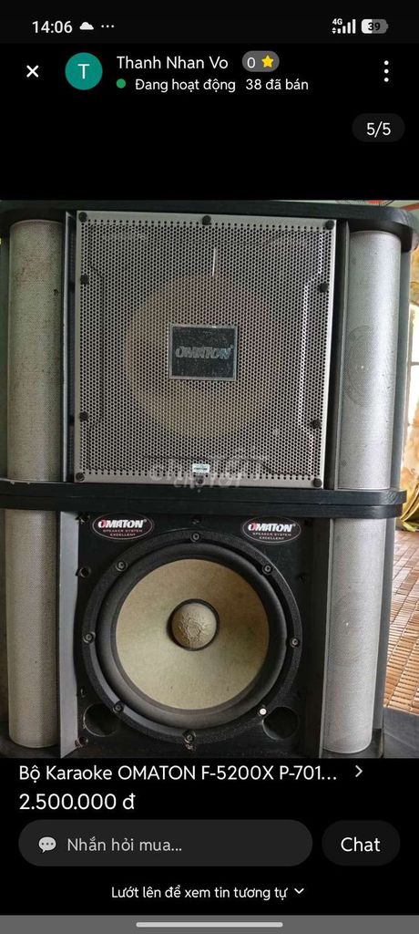 Bộ Karaoke Omaton F-5200X P-7011KA Bluetooth Mới. Mua bán Tivi, Âm thanh tại Quận Liên Chiểu Đà Nẵng được đăng bởi Thanh Nhan Vo  hình 1