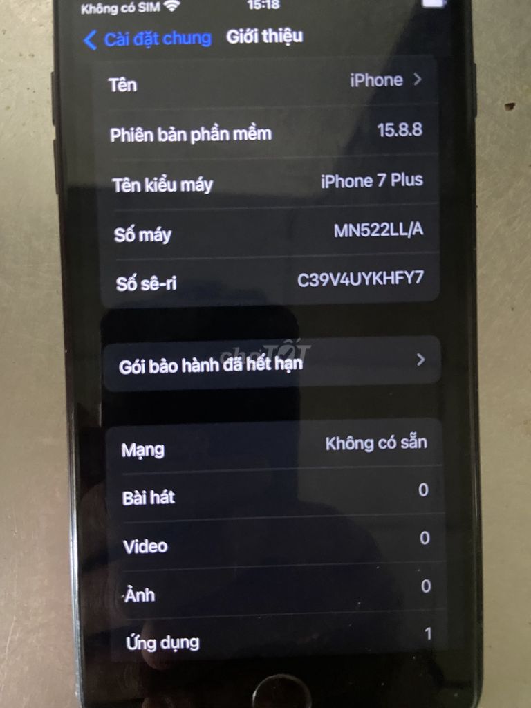 Apple iPhone 7 Plus 128GB Đen Đã sử dụng. Mua bán Điện thoại tại Huyện Phú Vang Thừa Thiên Huế được đăng bởi Hiếu Công hình 1