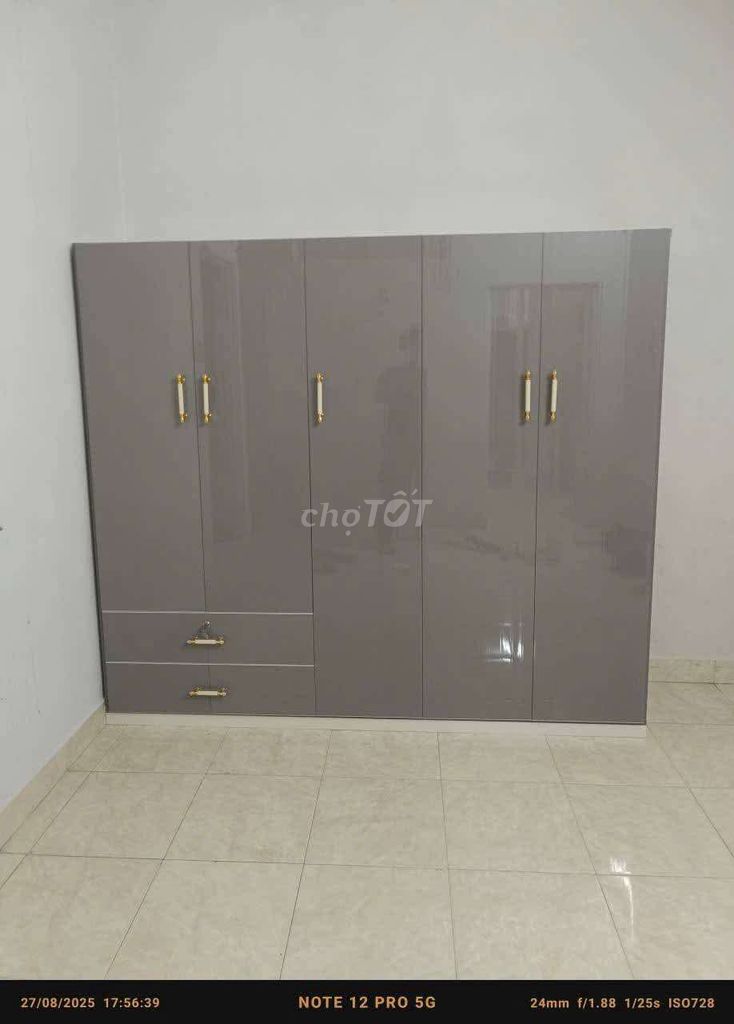 Tủ quần áo Nhựa Đài Loan Xám 5 cánh uaib. Mua bán Tủ, kệ gia đình tại Quận 1 Tp Hồ Chí Minh được đăng bởi hạnh hình 1