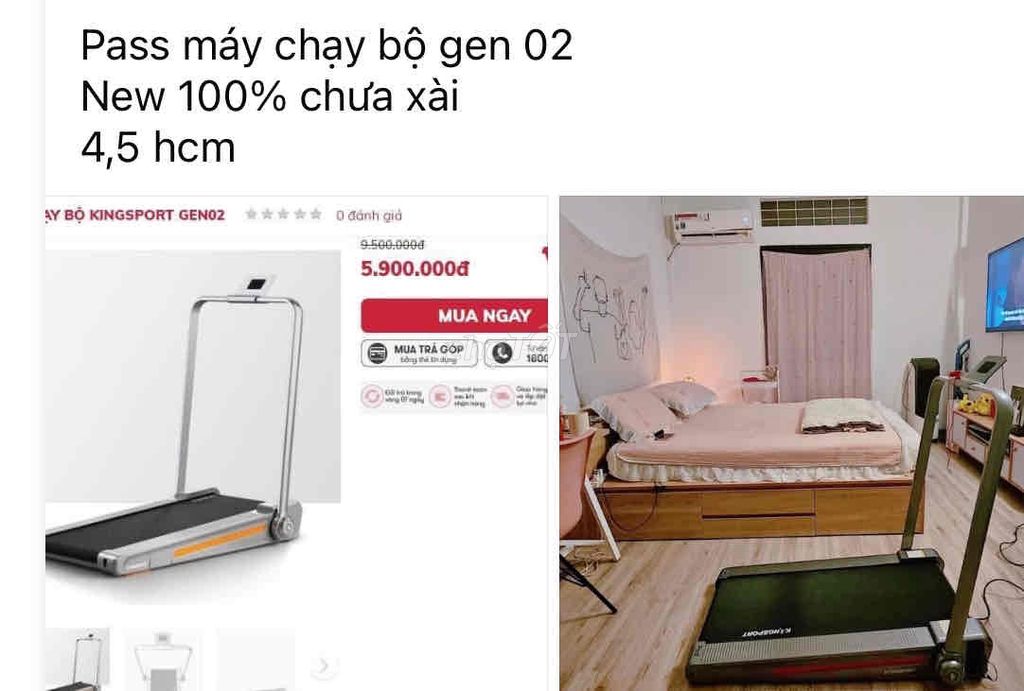 máy chạy bộ Gen 02 mới 100%. Mua bán Đồ thể thao, Dã ngoại tại Quận Gò Vấp Tp Hồ Chí Minh được đăng bởi Thi hình 1