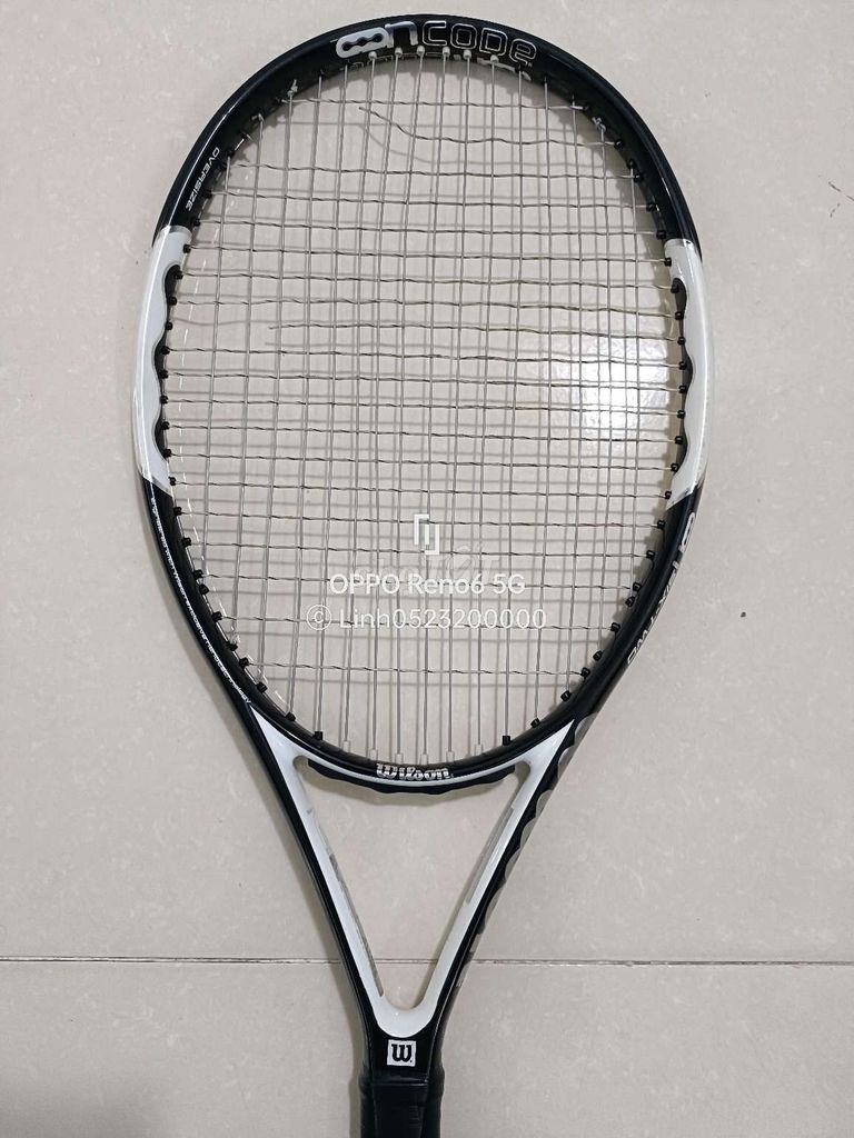 Vợt tennis Wilson Six Two 274g mặt 113in đứt dây